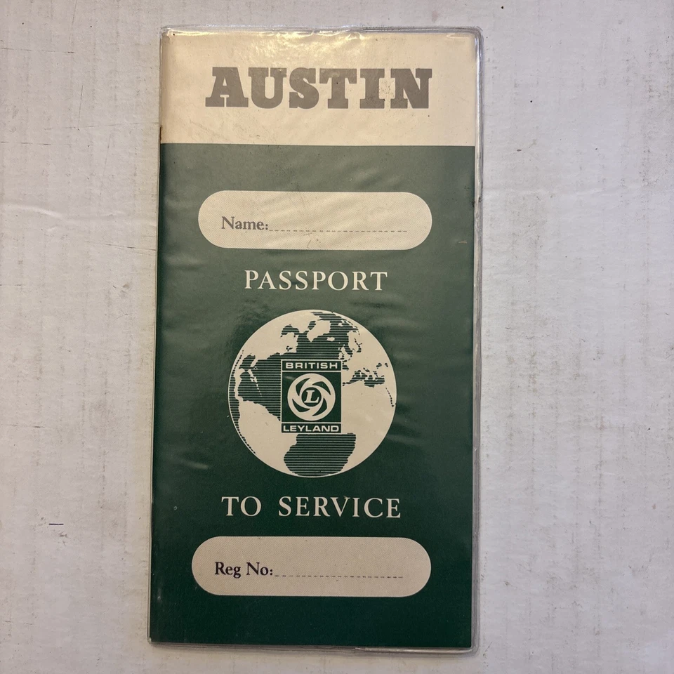 Austin Mini Cooper 1300 America NOS 1971 British Leyland Pasaporte al servicio Foto 1 de 4