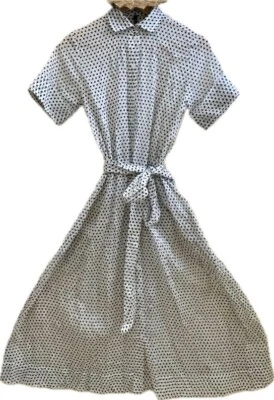 Vestido Solero Diseñador Lisa Marie Fernández Algodón Transparente Talla 2/4 Foto 1 de 4