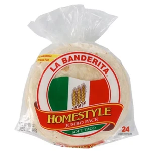 La Banderita Homestyle Soft Taco Mehl Tortillas - 24 Stück Packung - Bild 1 von 11