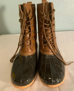 Sporto Duck Boot Brown uppers and black bottoms US sz 8 - Picture 1 of 5