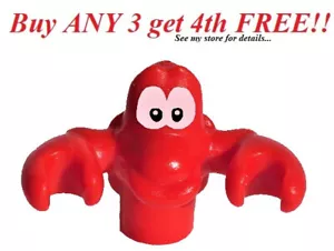 ☀️NEW LEGO Minifigure Mini Figure Minifig Animal Sebastian Crab Little Mermaid - Picture 1 of 2
