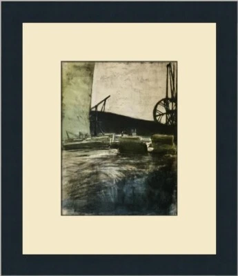 Estampado enmarcado personalizado de dos grúas Paul Klee Foto 1 de 2