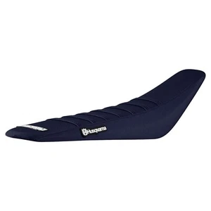 2019-2022 Husqvarna 125-450 FC TC Seat Cover ALL HSKY BLUE/HSK BLUE RIB 175 LOGO - Picture 1 of 3