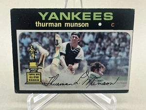 THURMAN MUNSON 1971 Topps ROOKIE GOLD CUP #5- VG/EX - Picture 1 of 2