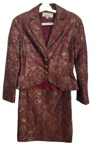 Vintage Victor Costa for Neiman Marcus Women's Dress Two Piece Skirt Suit Size 6 - Picture 1 of 9