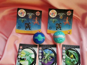 Bakugan Kugel + 3 Battle Brawlers Happy Meal MC Donalds + Begleitblatt 2011 - Bild 1 von 8