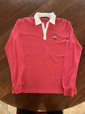 Polo Ralph Lauren Pebble Beach Mujer L Golf Rosa Blanco Manga Larga*LEER* Foto 1 de 4