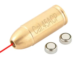 Red Dot Laser CAL.45ACP/.45 Brass Bore Sighter Cartridge Boresight For Hunting - Picture 1 of 7