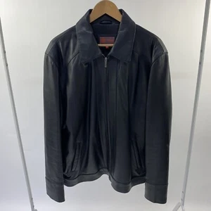 Helium Mens Black Soft Leather Jacket XL - Picture 1 of 12