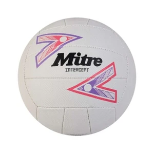 Mitre Intercept Netball - White/Purple/Pink - Club / School / Playground / Fun - Picture 1 of 6