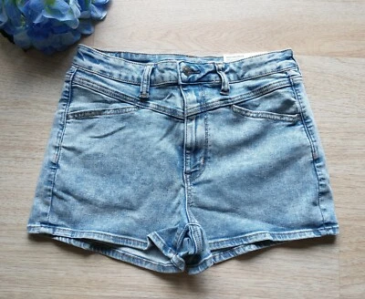 Pantalones de mezclilla American Eagle súper tiro alto Next Level elásticos lavado claro 12 nuevos con etiquetas Foto 1 de 4