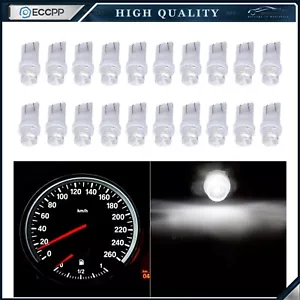 20x Dash Gauge Cluster Panel White led Light Bulbs T10 W5W 168 194 For Toyota - Picture 1 of 6