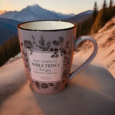 Many Women Do Noble Things Proverbs 31:29 Ceramic Christian Coffee Mug for Foto 1 de 4