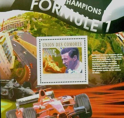 Formula 1 Stamp Jim Clark Sport Souvenir Sheet Mint NH - Image 1 of 2