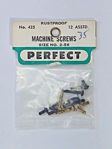 Perfect Machine Screws Size No. 2-56 #425 12 Asstd. Rustproof ~ TS - Picture 1 of 1