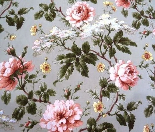 NEW Ralph Lauren Remnants YORKSHIRE ROSE Sateen Designer FABRIC Remnants Pieces - Image 1 of 1