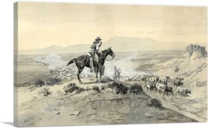 ARTCANVAS Trail Boss 1900 Canvas Art Print by Charles Marion Russell - Bild 1 von 11