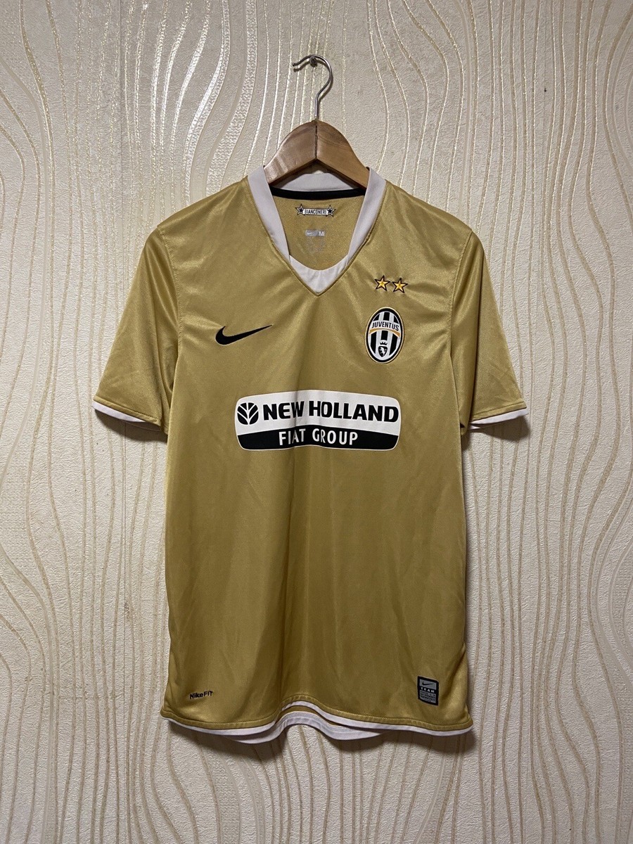古着　サッカー　ユベントス　ゴールドユニフォーム　ナイキ　メンズ　XLサイズ NIKE JUVENTUS ユニフォーム ユベントス ゴールド 08-09 - メルカリ