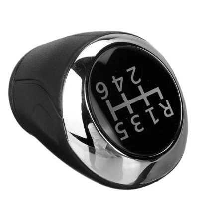 Manual Shifter Knob 6 Speed Chrome Black For Chevrolet Aveo Sonic T300 2012-2017 - Image 1 of 4