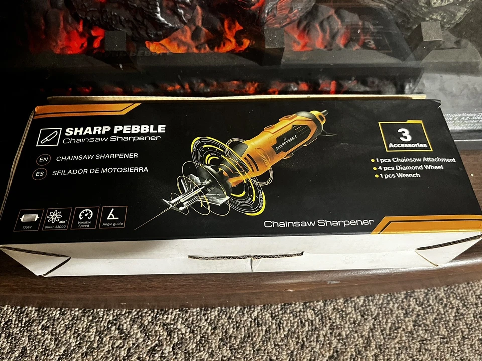 Sharp Pebble Electric Chainsaw Sharpener Kit - Comes with Chain Saw Sharpener