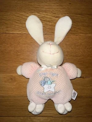 Peluche Soft Dreams Bunny Rabbit rosa bebé estrella luz sonajero 8" Foto 1 de 4