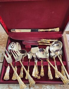 Royal Albert Old Country Roses Flatware Serving Set, 40 piece PLUS Chest