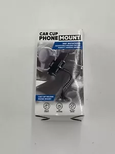Universal Car Cup Phone Mount Holder Stand Cradle Adjustable 360 • BRAND NEW - Picture 1 of 5