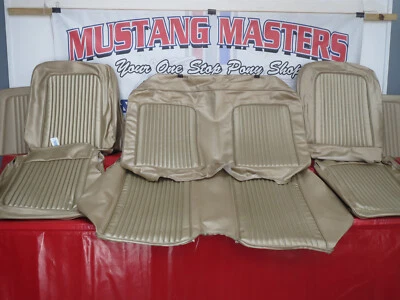 Mustang 1968-69 cupé asiento con canastilla juego de tapicería estándar pepita dorado UP184 Foto 1 de 4