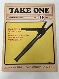 RARE Vintage 1967 Take One Film Magazine Vol. 1 No. 11 Groucho Marx “2001” - Picture 1 of 9