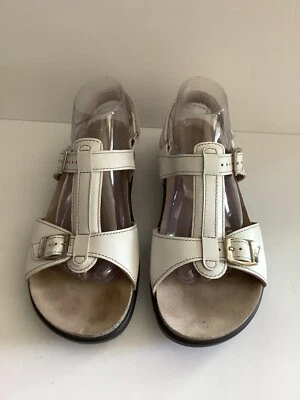 Sandalias SAS CAPTIVA de cuero blancas cómodas con correa en T para mujer talla 10M” Foto 1 de 4