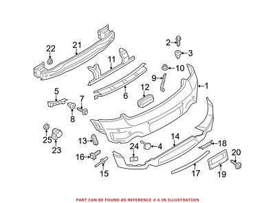 Guía de parachoques original OEM para Mini 51129800757 Foto 1 de 2