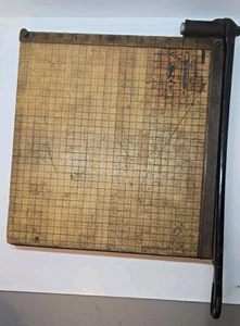 Vintage Eastman Kodak Co. #5 Paper Trimmer Cutter 15"x 15" Cutting Surface Sharp - Picture 1 of 9