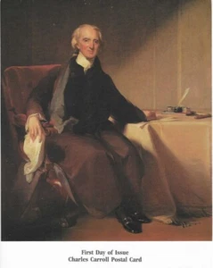 #UX106 14c Charles Carroll Postal Card First Day Ceremony  Program - Picture 1 of 3