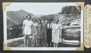 Foto y negativo vintage Desoto Car Cave Of The Winds Colorado Manitou CO 1942 - Imagen 1 de 2