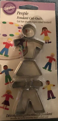 Wilton Fondant People 2004 recortes nuevo en tarjeta nuevo en stock Foto 1 de 4
