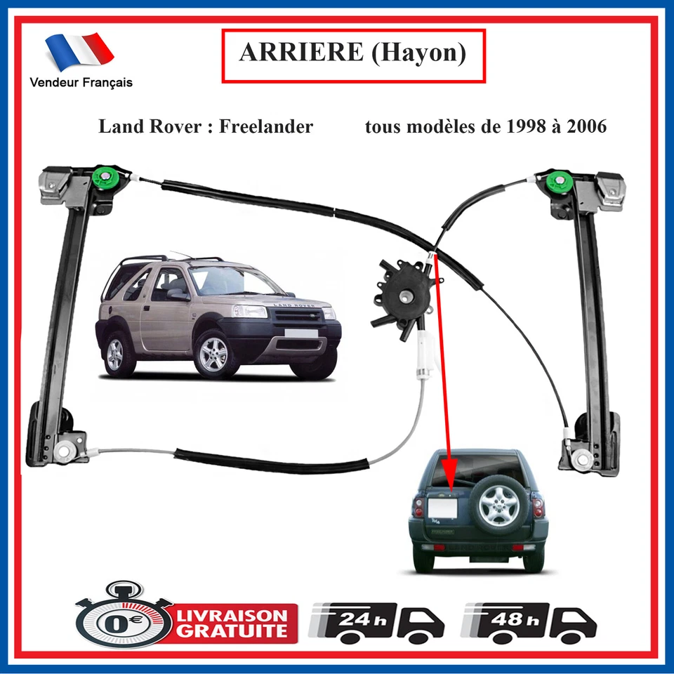 Alzacristallo Occhiali Cofano Portellone posteriore Land Rover Freelander 98-06