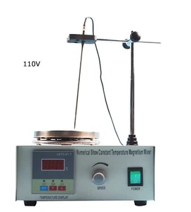 TECHTONGDA 110V Magnetic Stirrer Digital Display Heating Agitator Mixer - Picture 1 of 5