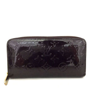 Louis Vuitton Vernis Enamel Patent Leather Zippy Zip Around Long Wallet /1A4493