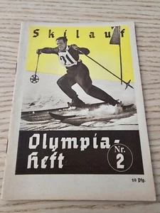 1936 Olympics Olympia PRE WW2 Genuine Germany German Booklet - SKI - FREE SHIP - Picture 1 of 13