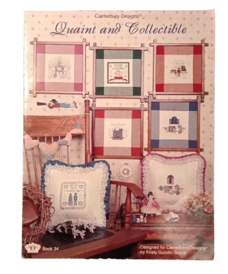 Quaint & Collectible Book 34 Counted Cross Stitch by Canterbury Designs  - Image 1 of 2