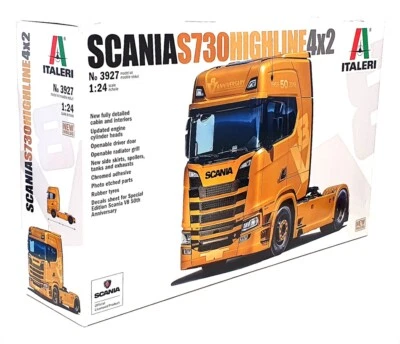 Italeri 1/24 Scale Unbuilt Kit 3927 - Scania S730 Highline 4x2 Truck - Image 1 of 4