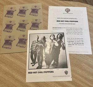 Red Hot Chili Peppers 1991 Pressemappe mit 8x10 Band Foto Schallplatte Promo AKTION - Bild 1 von 1