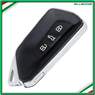 ✅GUSCIO CHIAVE TELECOMANDO VOLKSWAGEN GOLF 8 LEON CUPRA 3 TASTI PULSANTI VW17✅