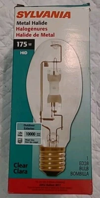 SYLVANIA 175-Watt Clear ED28 Metal Halide Bulb ANSI Ballast M57 - Image 1 of 4