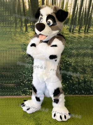 Disfraz de mascota de zorro husky de piel larga traje de Halloween fiesta disfraces #46 Foto 1 de 3