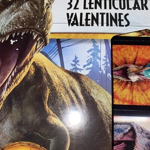 32 Hallmark Valentine’s Day Cards Jurassic Park World Dinosaurs New Give Class  - Picture 1 of 5