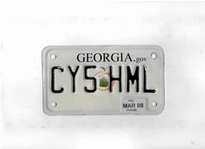 GEORGIA 2008 license plate "CY5 HML" ***PIKE***MOTORCYCLE*** - Picture 1 of 1