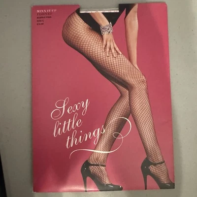 Vintage New Victorias Secret Sexy Little Things Fishnet Hose Bubblegum Pink C - Image 1 of 4