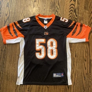 Cincinnati Bengals Rey Maualuga NFL Jersey #58 Reebok Mens Size 54/2XL - Picture 1 of 7