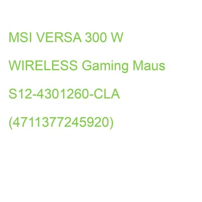 MSI VERSA 300 W WIRELESS Gaming Maus S12-4301260-CLA (4711377245920) - Bild 1 von 2